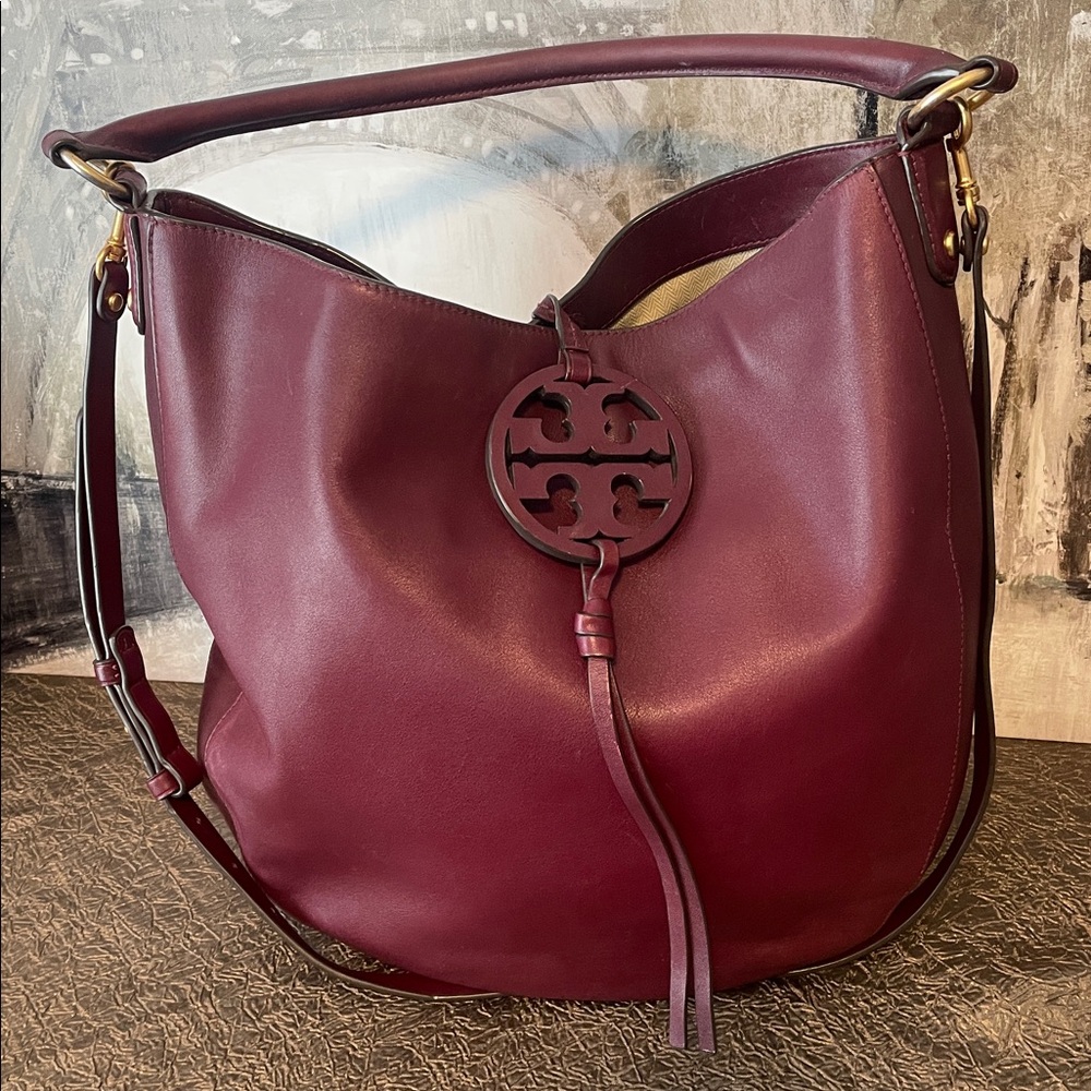 ❤️🤍💙Tory Burch Miller Hobo Shoulder Bag